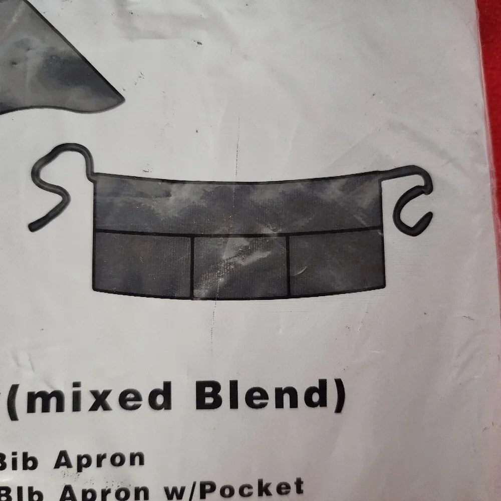 Winwear Black Cotton Poly Three Pocket WA-1221 Professional Waist Apron OSFM